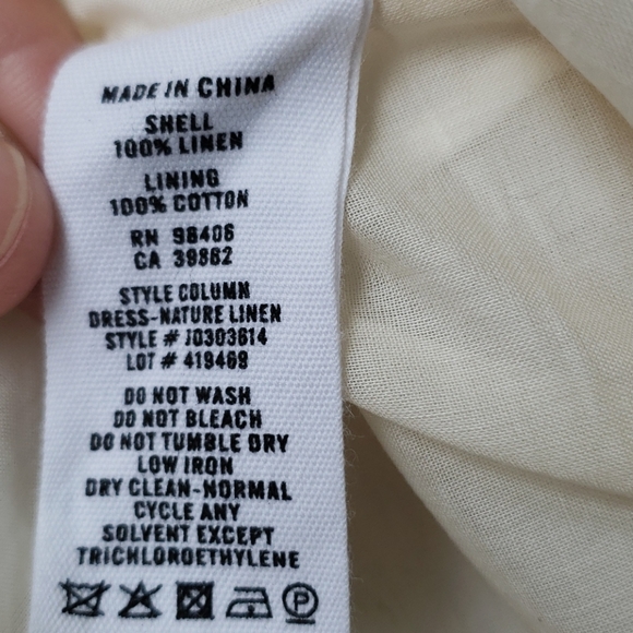 NWOT - Theory sleeveless dress linen print shift - Picture 8 of 11